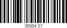 Código de barras (EAN, GTIN, SKU, ISBN): '36894.07'