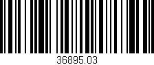Código de barras (EAN, GTIN, SKU, ISBN): '36895.03'