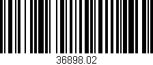 Código de barras (EAN, GTIN, SKU, ISBN): '36898.02'