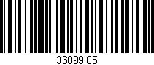 Código de barras (EAN, GTIN, SKU, ISBN): '36899.05'