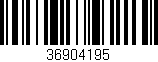 Código de barras (EAN, GTIN, SKU, ISBN): '36904195'