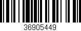 Código de barras (EAN, GTIN, SKU, ISBN): '36905449'