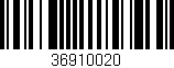 Código de barras (EAN, GTIN, SKU, ISBN): '36910020'