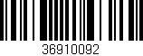 Código de barras (EAN, GTIN, SKU, ISBN): '36910092'