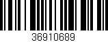 Código de barras (EAN, GTIN, SKU, ISBN): '36910689'