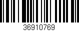 Código de barras (EAN, GTIN, SKU, ISBN): '36910769'