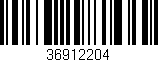 Código de barras (EAN, GTIN, SKU, ISBN): '36912204'