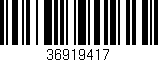 Código de barras (EAN, GTIN, SKU, ISBN): '36919417'