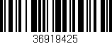 Código de barras (EAN, GTIN, SKU, ISBN): '36919425'