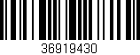 Código de barras (EAN, GTIN, SKU, ISBN): '36919430'