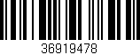 Código de barras (EAN, GTIN, SKU, ISBN): '36919478'