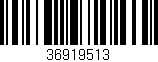 Código de barras (EAN, GTIN, SKU, ISBN): '36919513'