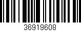 Código de barras (EAN, GTIN, SKU, ISBN): '36919608'