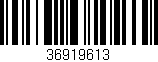 Código de barras (EAN, GTIN, SKU, ISBN): '36919613'