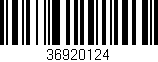 Código de barras (EAN, GTIN, SKU, ISBN): '36920124'