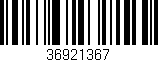 Código de barras (EAN, GTIN, SKU, ISBN): '36921367'
