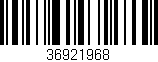 Código de barras (EAN, GTIN, SKU, ISBN): '36921968'