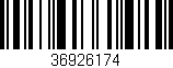 Código de barras (EAN, GTIN, SKU, ISBN): '36926174'