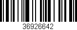 Código de barras (EAN, GTIN, SKU, ISBN): '36926642'