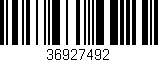 Código de barras (EAN, GTIN, SKU, ISBN): '36927492'