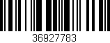 Código de barras (EAN, GTIN, SKU, ISBN): '36927783'