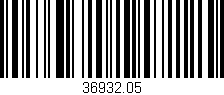 Código de barras (EAN, GTIN, SKU, ISBN): '36932.05'