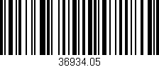 Código de barras (EAN, GTIN, SKU, ISBN): '36934.05'