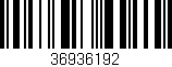 Código de barras (EAN, GTIN, SKU, ISBN): '36936192'