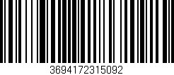 Código de barras (EAN, GTIN, SKU, ISBN): '3694172315092'