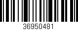 Código de barras (EAN, GTIN, SKU, ISBN): '36950481'