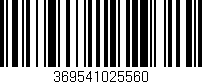 Código de barras (EAN, GTIN, SKU, ISBN): '369541025560'