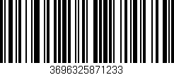 Código de barras (EAN, GTIN, SKU, ISBN): '3696325871233'