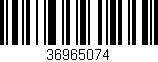 Código de barras (EAN, GTIN, SKU, ISBN): '36965074'