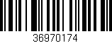 Código de barras (EAN, GTIN, SKU, ISBN): '36970174'