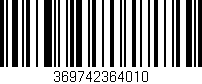 Código de barras (EAN, GTIN, SKU, ISBN): '369742364010'