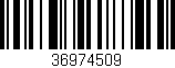 Código de barras (EAN, GTIN, SKU, ISBN): '36974509'