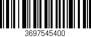 Código de barras (EAN, GTIN, SKU, ISBN): '3697545400'