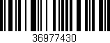 Código de barras (EAN, GTIN, SKU, ISBN): '36977430'