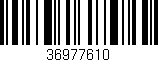 Código de barras (EAN, GTIN, SKU, ISBN): '36977610'