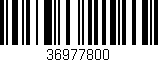 Código de barras (EAN, GTIN, SKU, ISBN): '36977800'