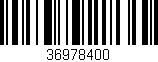 Código de barras (EAN, GTIN, SKU, ISBN): '36978400'