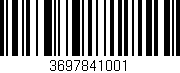 Código de barras (EAN, GTIN, SKU, ISBN): '3697841001'