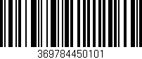 Código de barras (EAN, GTIN, SKU, ISBN): '369784450101'