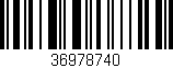 Código de barras (EAN, GTIN, SKU, ISBN): '36978740'