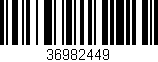 Código de barras (EAN, GTIN, SKU, ISBN): '36982449'