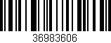 Código de barras (EAN, GTIN, SKU, ISBN): '36983606'
