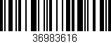Código de barras (EAN, GTIN, SKU, ISBN): '36983616'