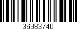 Código de barras (EAN, GTIN, SKU, ISBN): '36983740'