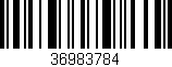 Código de barras (EAN, GTIN, SKU, ISBN): '36983784'