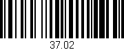 Código de barras (EAN, GTIN, SKU, ISBN): '37.02'